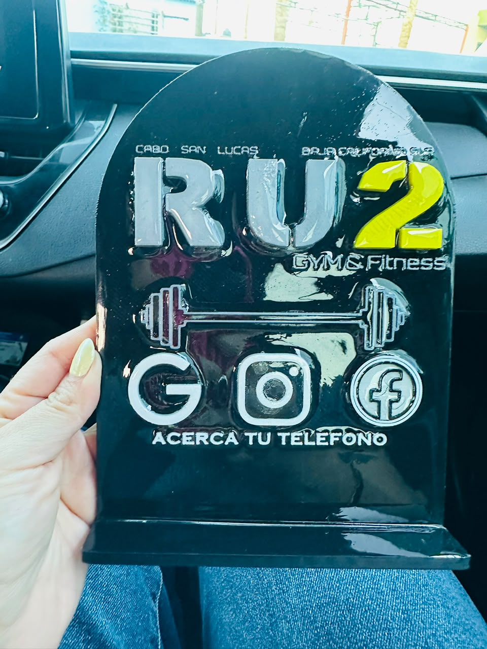 Display NFC personalizado de gimnasio RU2