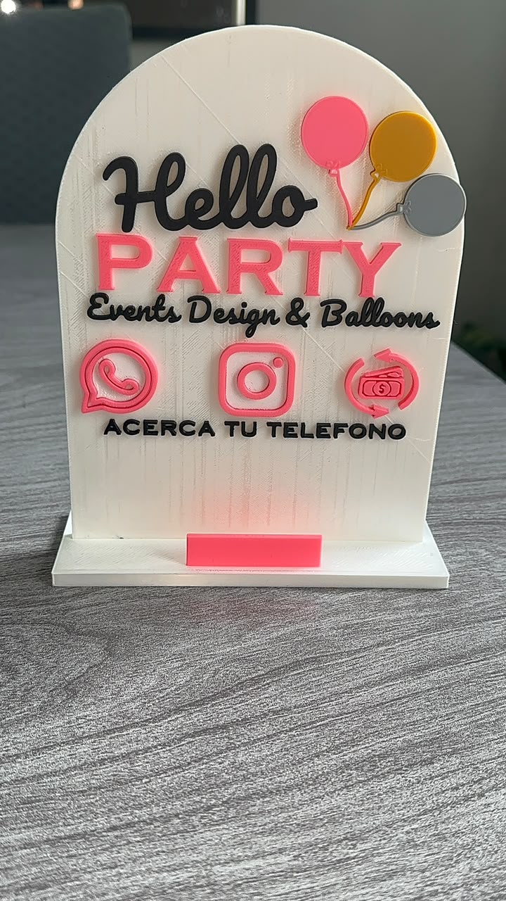 Display NFC personalizado de Hello Party