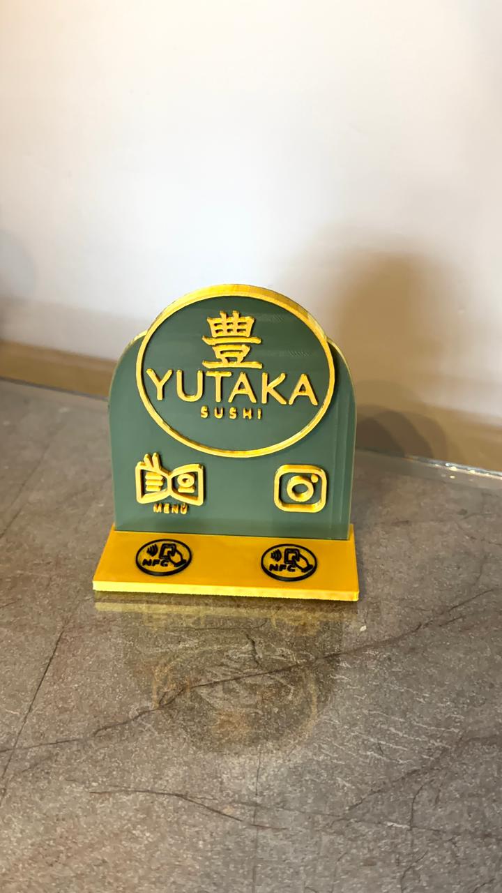 Diseño 3 Menú personalizado de Yutaka Sushi